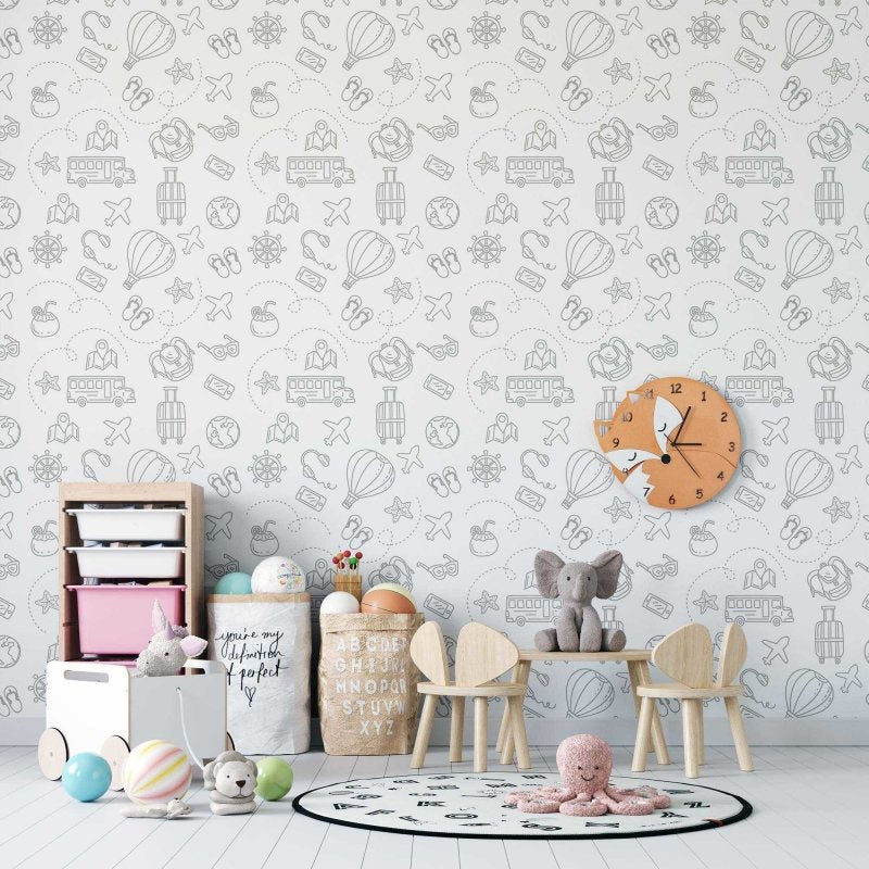 Papel de Parede Adesivo Infantil N02266 - Papel na Parede
