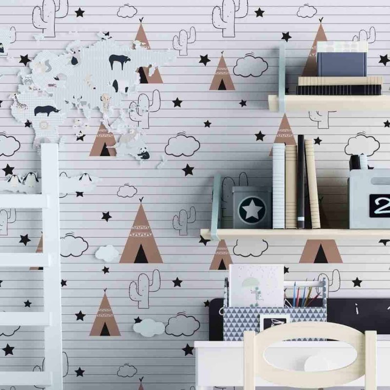 Papel de Parede Adesivo Infantil N1901662 - Papel na Parede