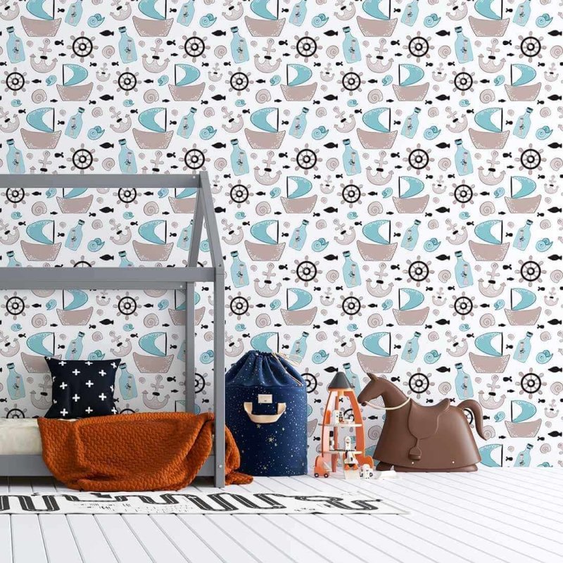 Papel de Parede Adesivo Infantil N24401D - Papel na Parede