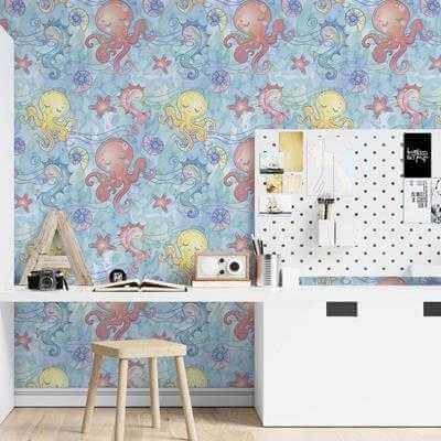 Papel de Parede Adesivo Infantil N24794 - Papel na Parede