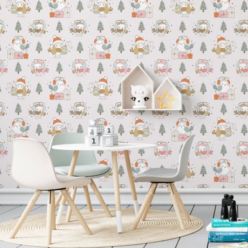 Papel de Parede Adesivo Infantil Natal N019016 - Papel na Parede