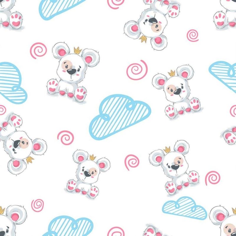 Papel de Parede Adesivo Infantil Nuvem N02285 - Papel na Parede