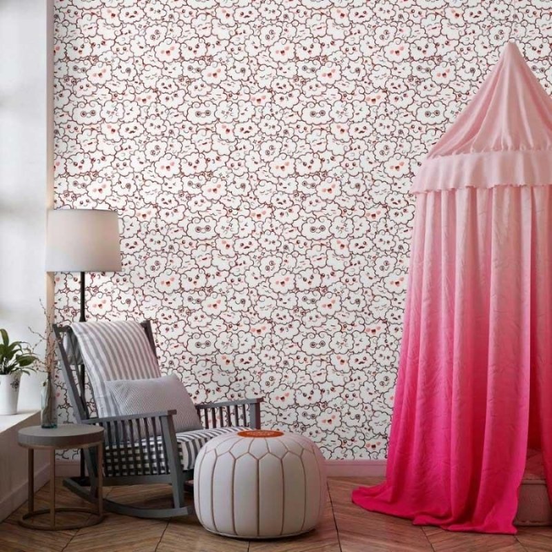 Papel de Parede Adesivo Infantil Nuvens N013209 - Papel na Parede