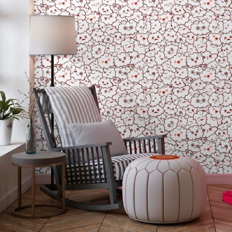 Papel de Parede Adesivo Infantil Nuvens N013209 - Papel na Parede