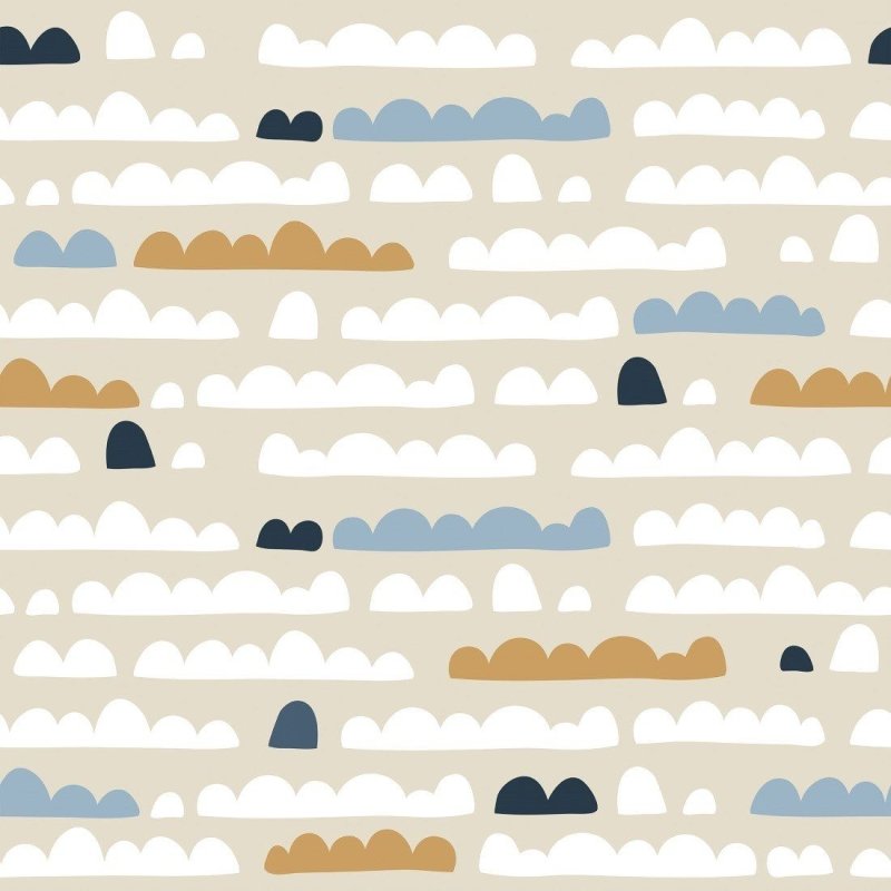 Papel de Parede Adesivo Infantil Nuvens N015019 - Papel na Parede