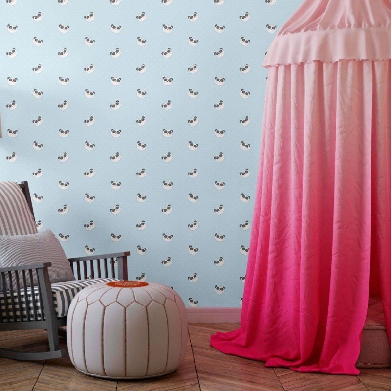 Papel de Parede Adesivo Infantil Pandas N013134 - Papel na Parede