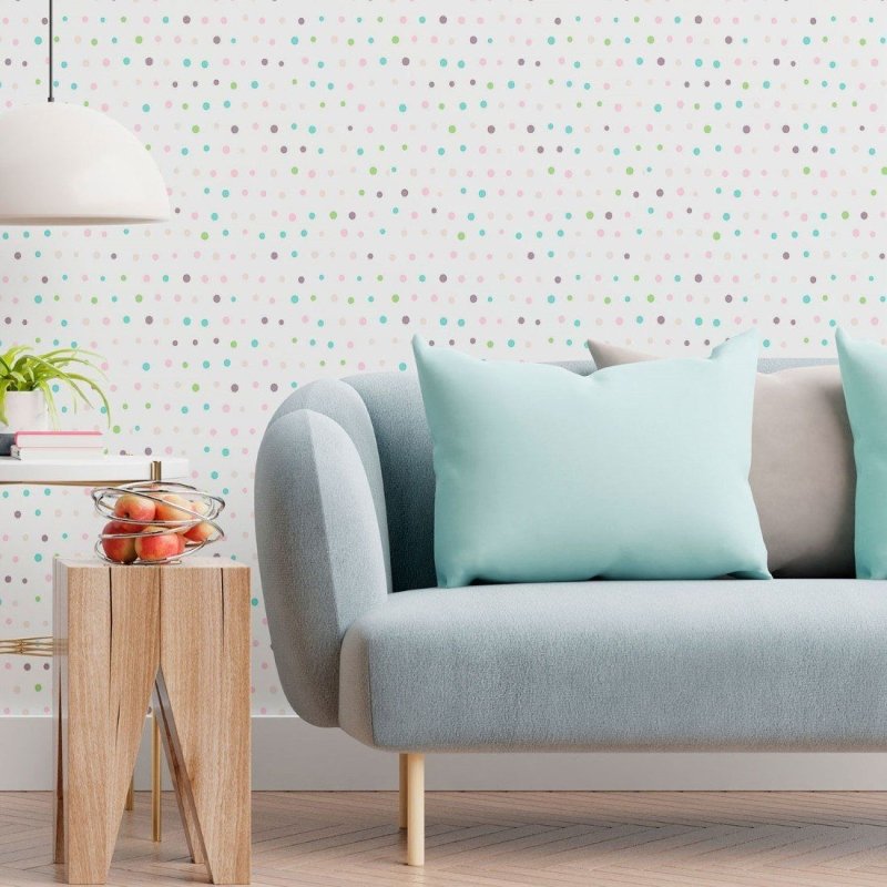 Papel de Parede Adesivo Infantil Poá N013258 - Papel na Parede