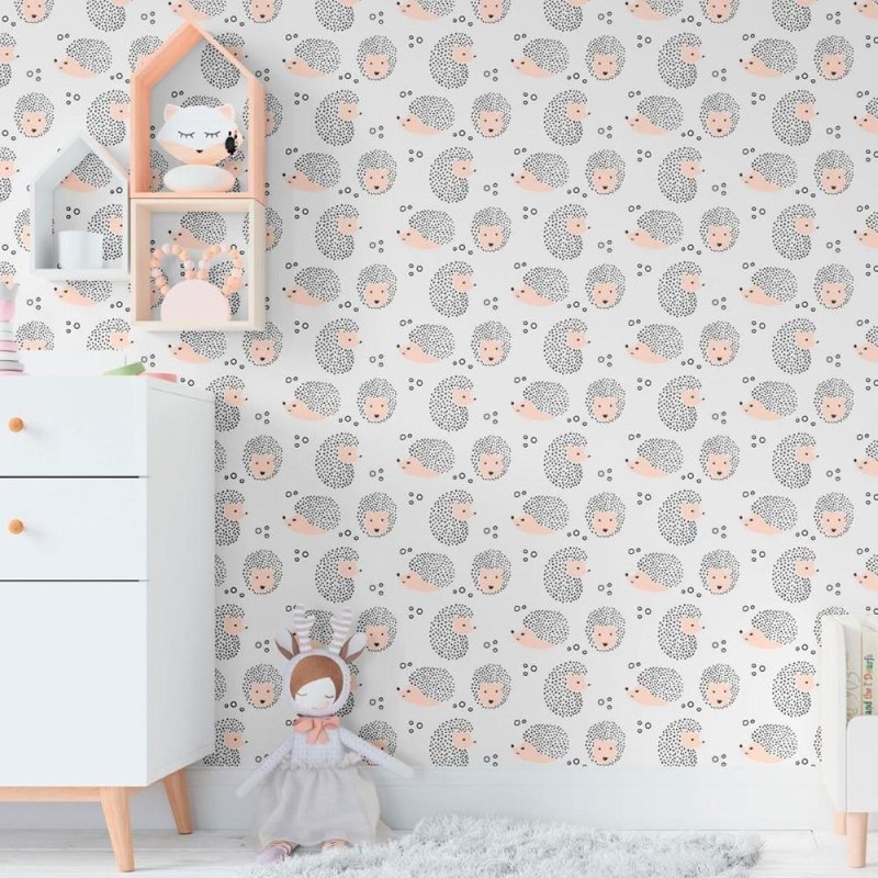Papel de Parede Adesivo Infantil Porco Espinho N011119 - Papel na Parede