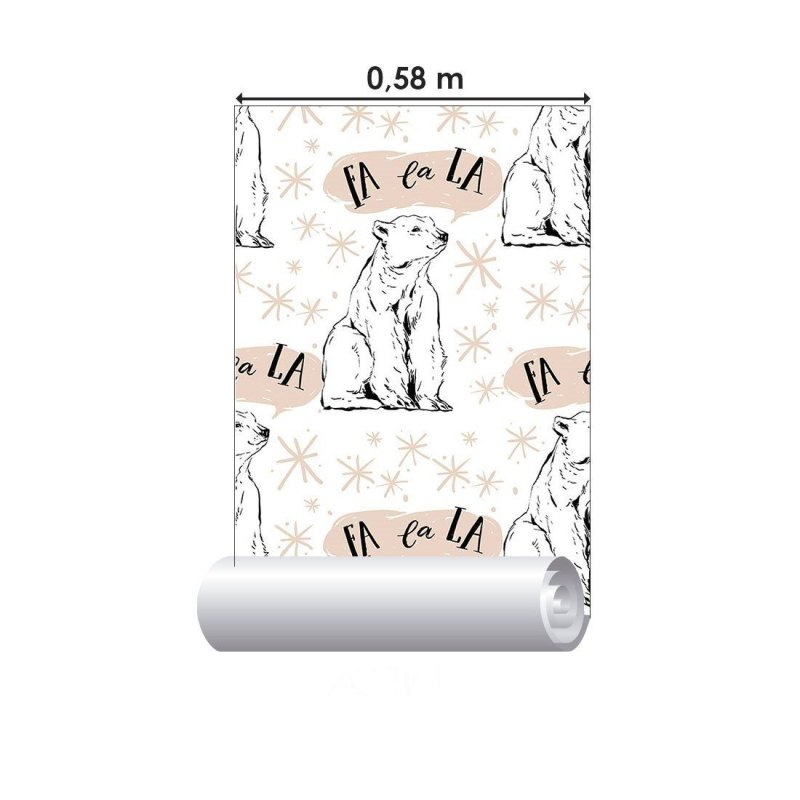 Papel de Parede Adesivo Invern Urso Polar N012052 - Papel na Parede