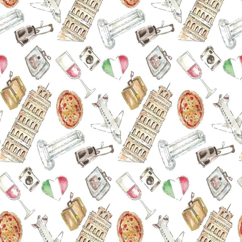 Papel de Parede Adesivo Itália Desenho N04235 - Papel na Parede