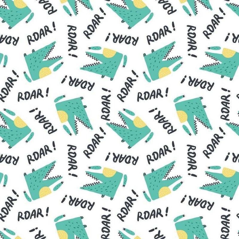 Papel de Parede Adesivo Jacaré Minimalista Lettering N06011 - Papel na Parede