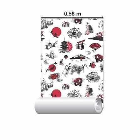 Papel de Parede Adesivo Japônes 152887199 - Papel na Parede