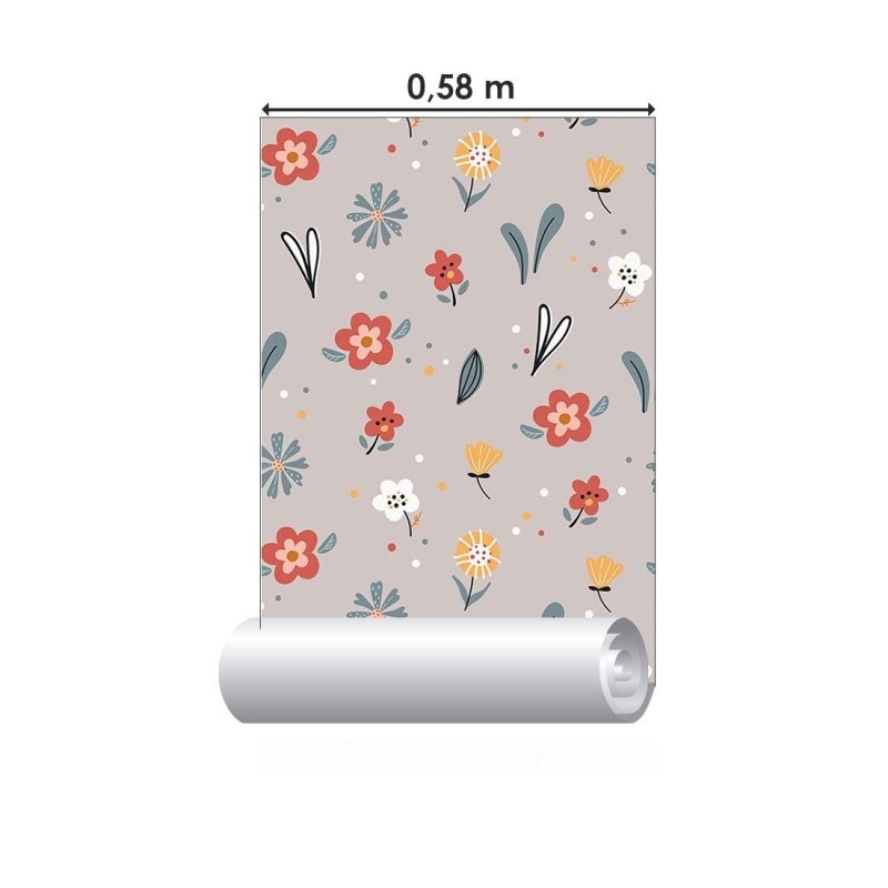 Papel de Parede Adesivo Jardim Florido N019098 - Papel na Parede