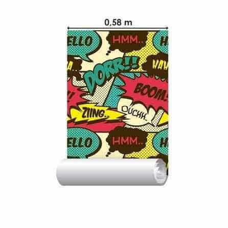 Papel de Parede Adesivo Jovem Balões Retrô 274261157 - Papel na Parede