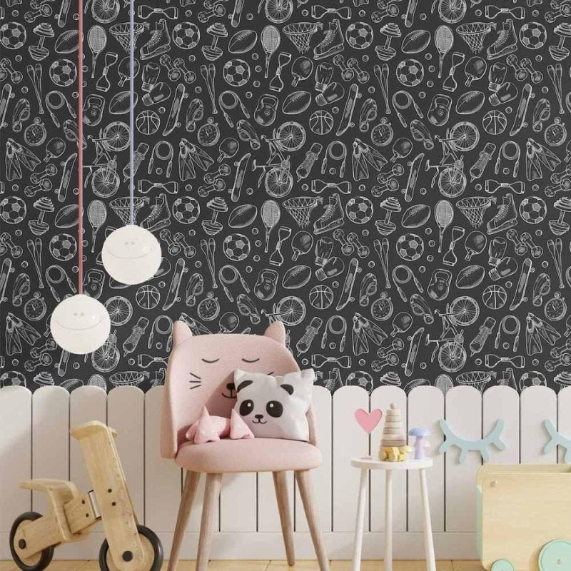 Papel de Parede Adesivo jovem esportes N014086 - Papel na Parede