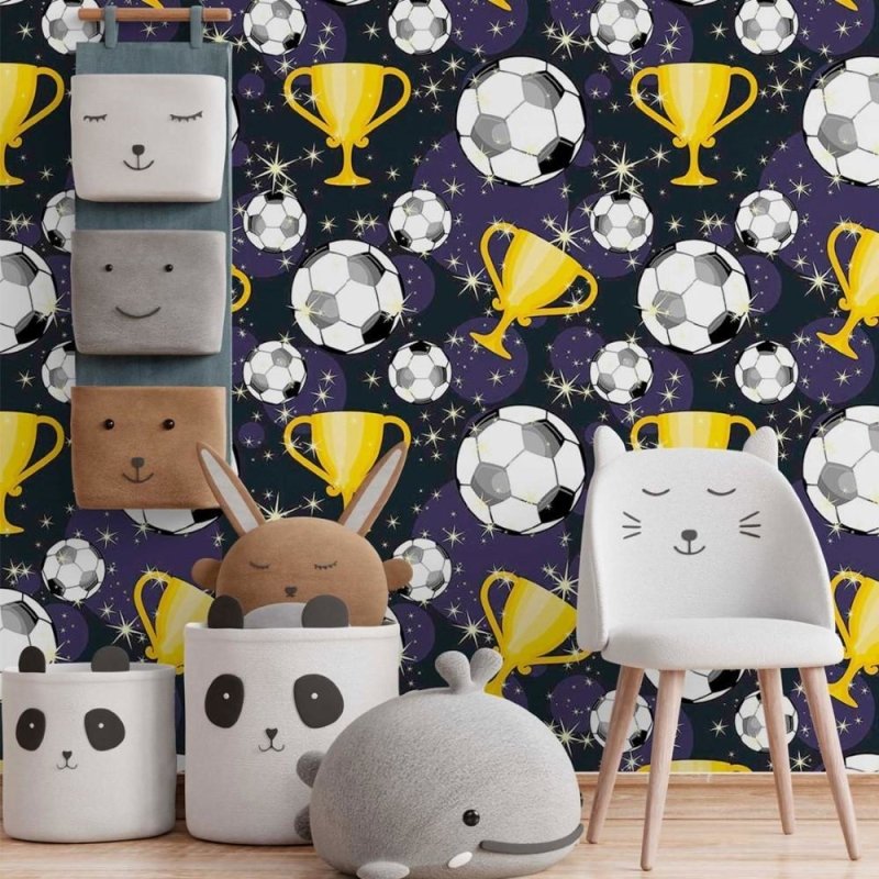 Papel de Parede Adesivo Jovem Futebol N014166 - Papel na Parede