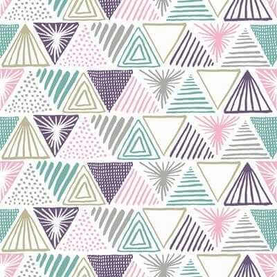 Papel de Parede Adesivo Jovem Geométrico Colorido 290544347 - Papel na Parede