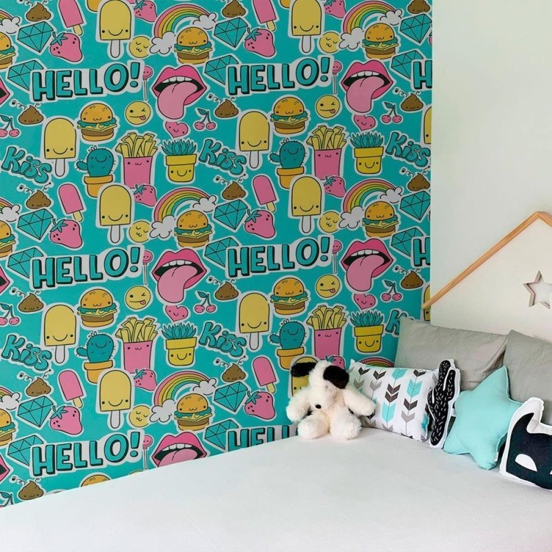 Papel de Parede Adesivo Jovem Stickers N010054 - Papel na Parede