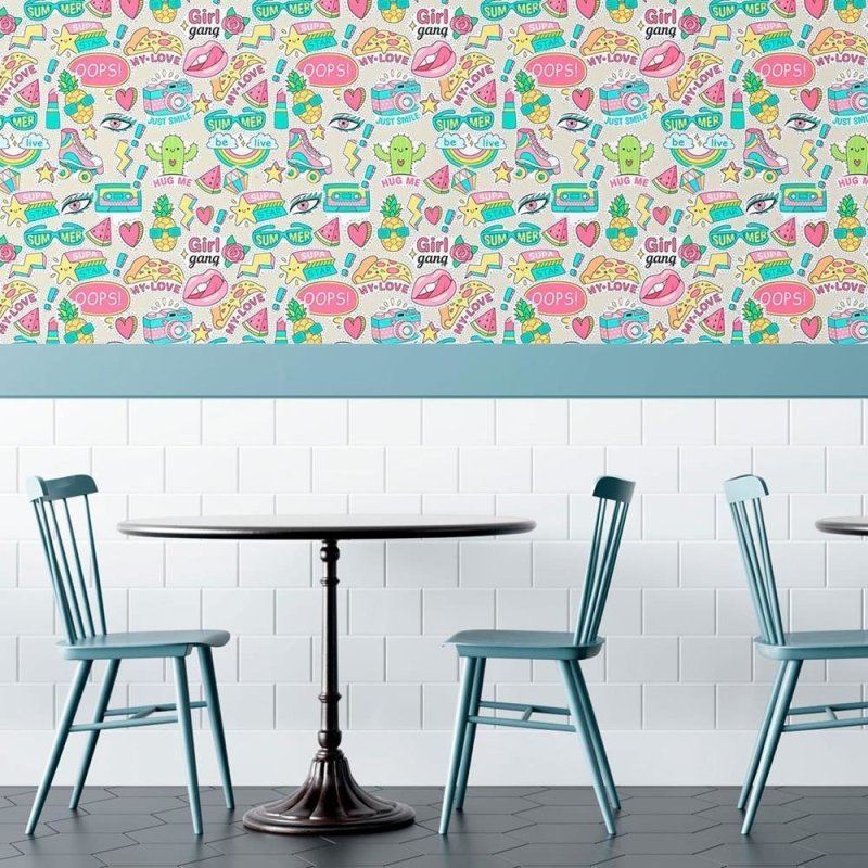 Papel de Parede Adesivo Jovem Stickers N010119 - Papel na Parede