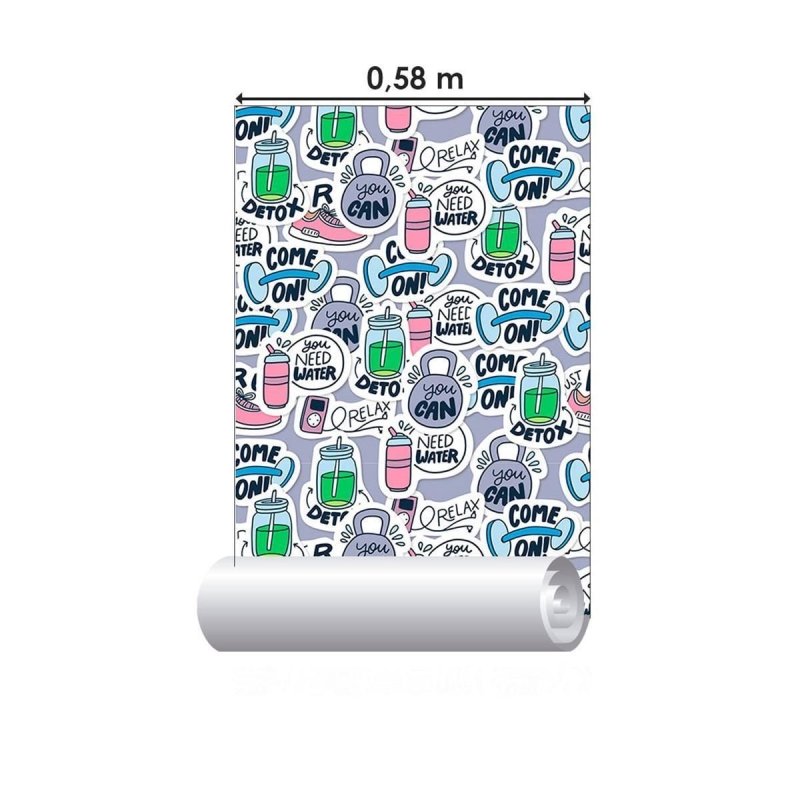 Papel de Parede Adesivo Jovem Stickers N010122 - Papel na Parede