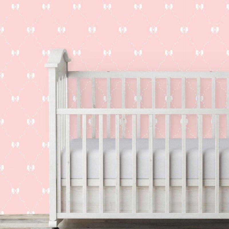 Papel de Parede Adesivo Lacos Rosa 292071524 - Papel na Parede