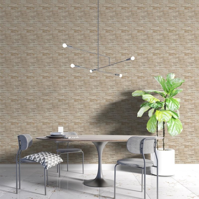 Papel de Parede Adesivo Ladrilhos de Pedras NP040 - Papel na Parede