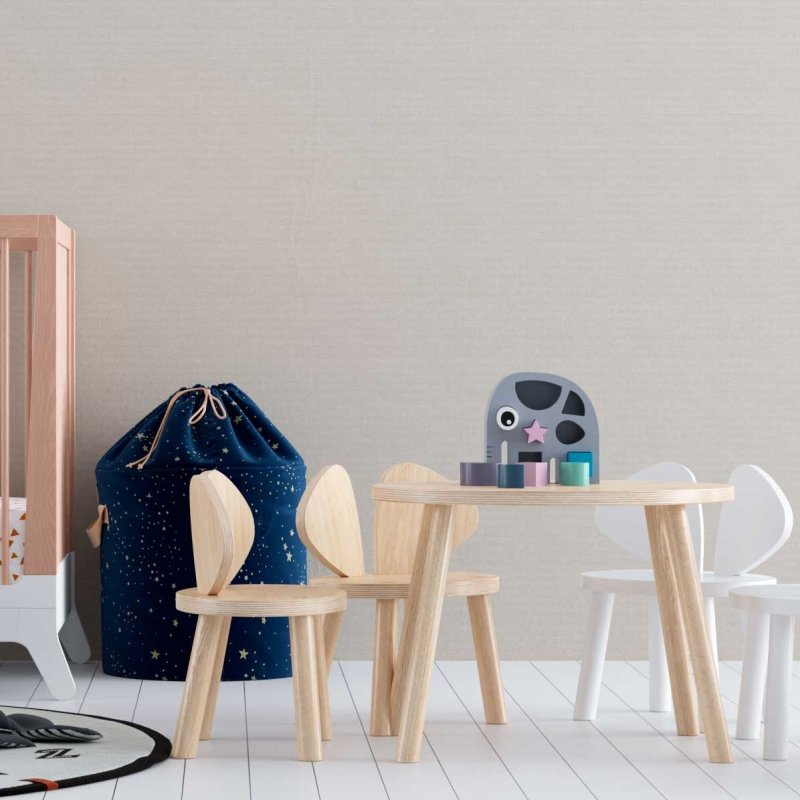 Papel de Parede Adesivo Linho Bege N08254 - Papel na Parede