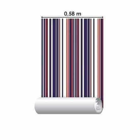 Papel de Parede Adesivo Listrado 601 - Papel na Parede