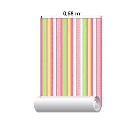 Papel de Parede Adesivo Listrado 843 - Papel na Parede
