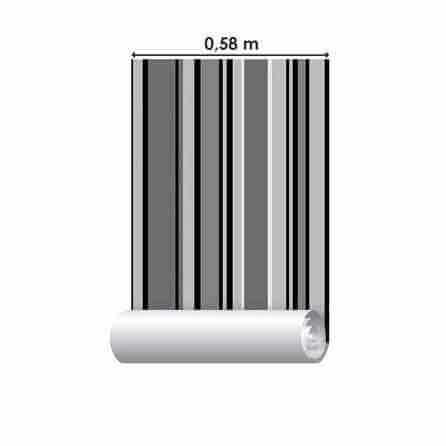 Papel de Parede Adesivo Listrado Cinza 1080 - Papel na Parede