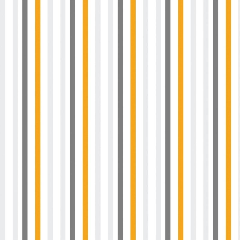 Papel de Parede Adesivo Listrado Cinza e Laranja N018066 - Papel na Parede