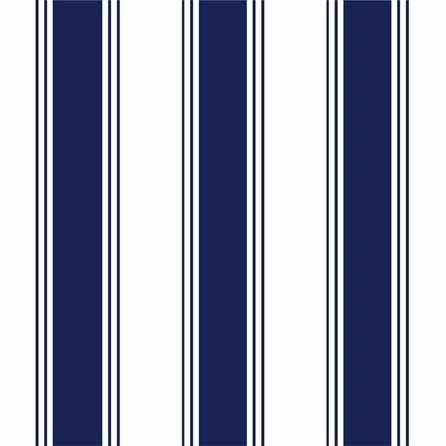 Papel de Parede Adesivo Listrado Clássico Azul 54654 - Papel na Parede