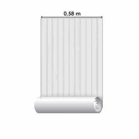 Papel de Parede Adesivo Listrado Clássico Cinza 54551 - Papel na Parede