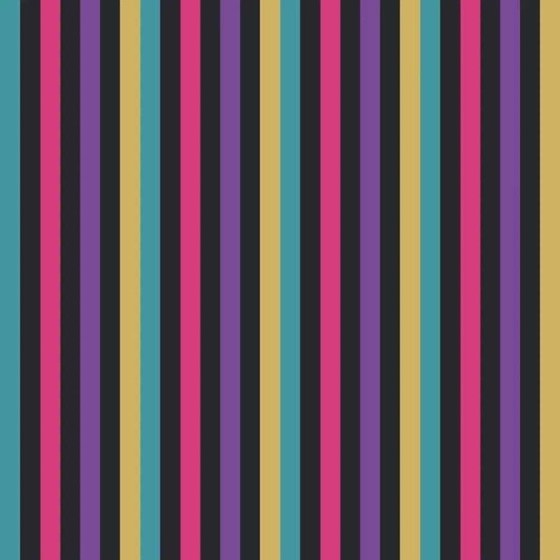 Papel de Parede Adesivo Listrado Colorido 1165 - Papel na Parede