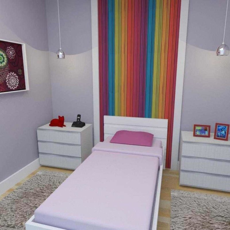 Papel de Parede Adesivo Listrado Colorido 1245 - Papel na Parede