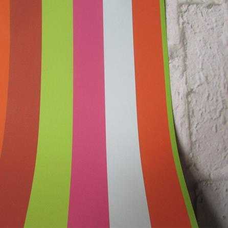 Papel de Parede Adesivo Listrado Colorido 1521 - Papel na Parede