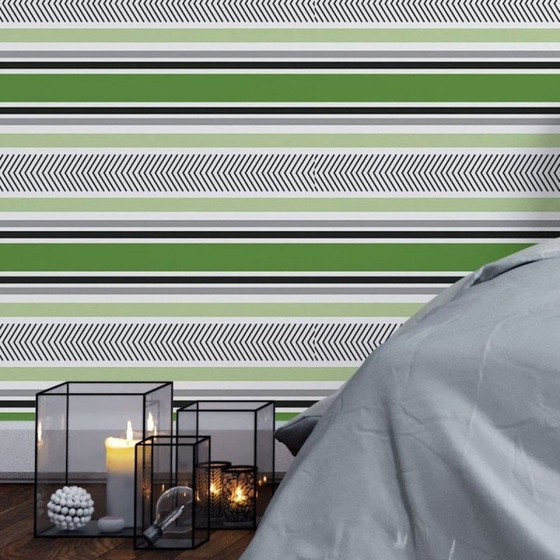 Papel de Parede Adesivo Listrado Jovem N016047 - Papel na Parede
