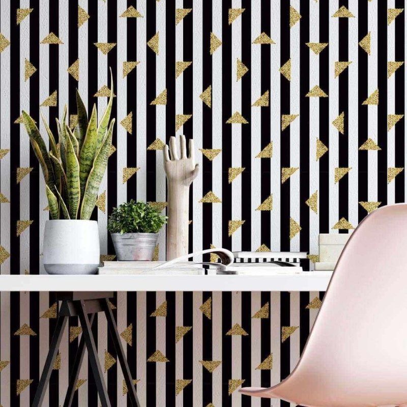 Papel de Parede Adesivo Listrado N180179 - Papel na Parede
