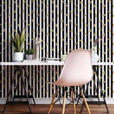 Papel de Parede Adesivo Listrado N180179 - Papel na Parede