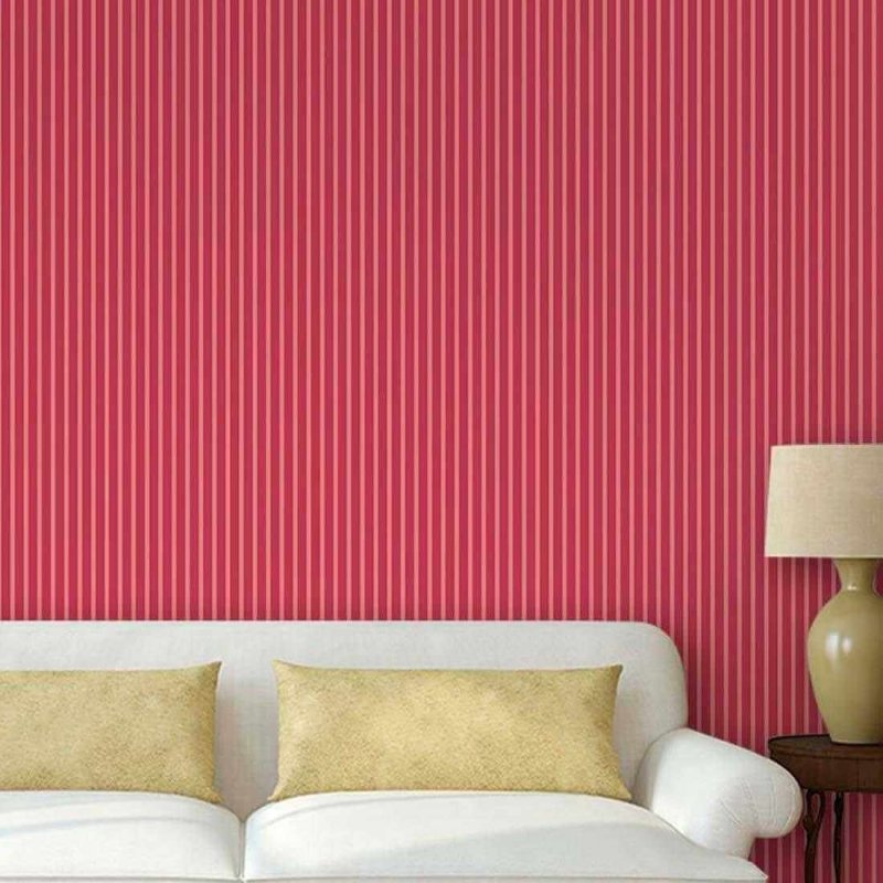Papel de Parede Adesivo Listrado Rosa 1206 - Papel na Parede