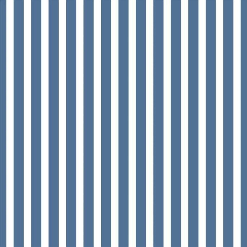 Papel de Parede Adesivo Listras Azul e Branco N06277 - Papel na Parede