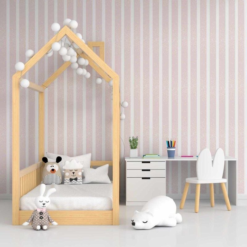 Papel de Parede Adesivo Listras com Efeito Bouquet N05222 - Papel na Parede