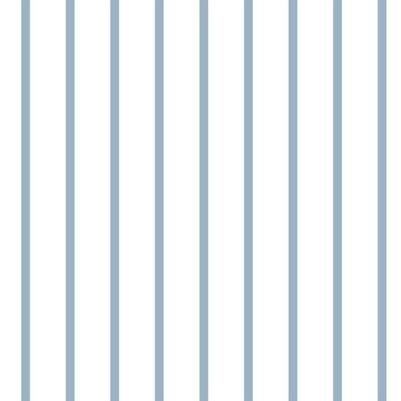 Papel de Parede Adesivo Listras Finas Azul e Branco N06268 - Papel na Parede