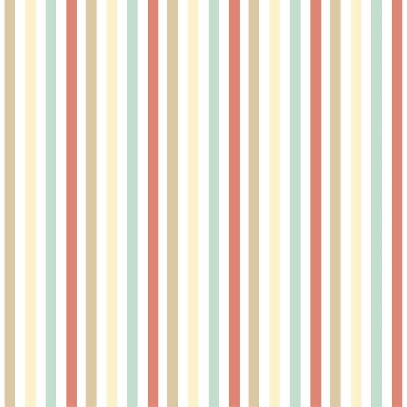 Papel de Parede Adesivo Listras Horizontais Coloridas N04262 - Papel na Parede