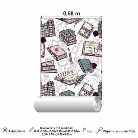 Papel de Parede Adesivo Livro Conto de Fadas 5148 - Papel na Parede