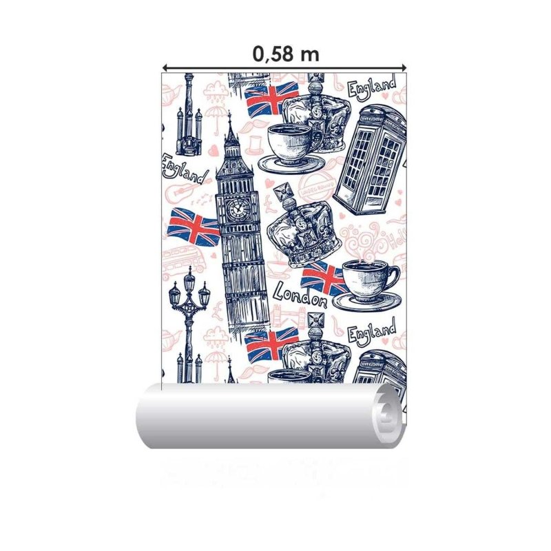 Papel de Parede Adesivo Londres, Ingaterra. N03075 - Papel na Parede