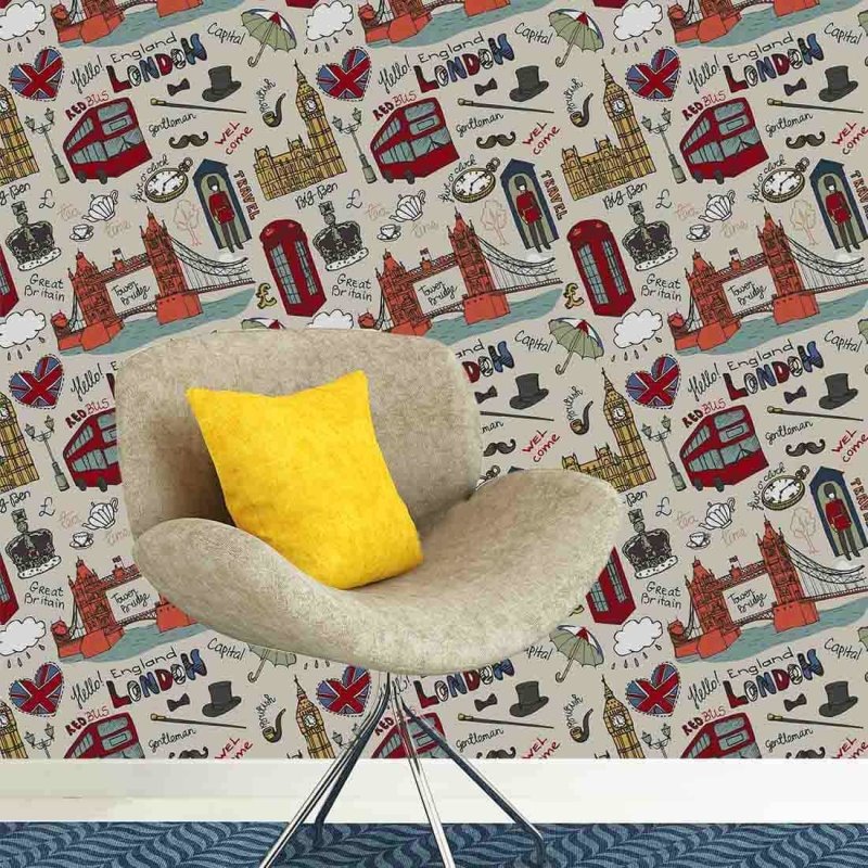 Papel de Parede Adesivo Londres London 291492644 - Papel na Parede