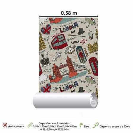 Papel de Parede Adesivo Londres London 291492644 - Papel na Parede