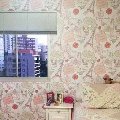 Papel de Parede Adesivo Love Paris 7 - Papel na Parede