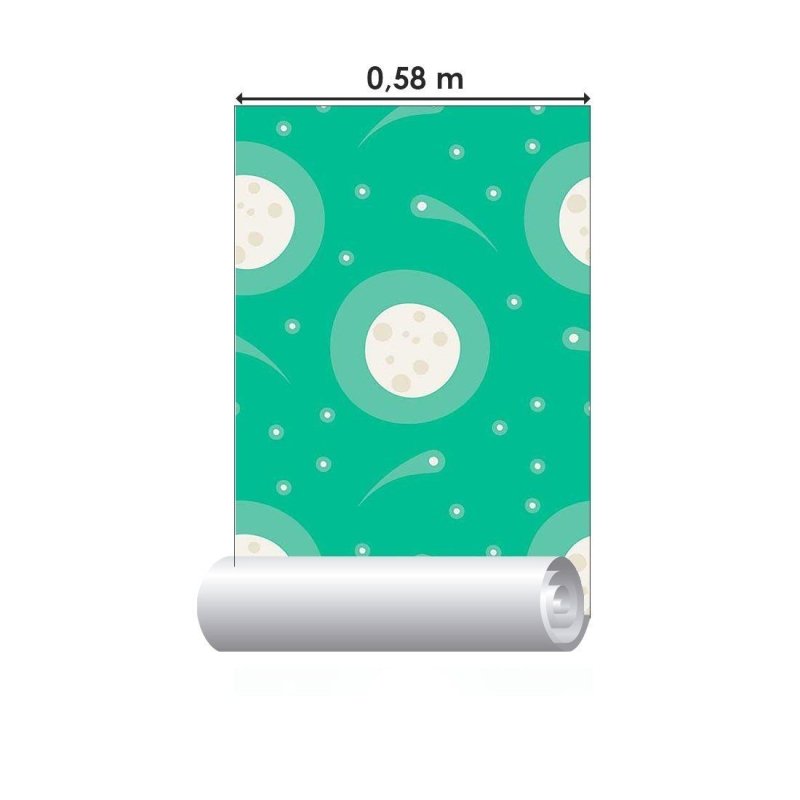 Papel de Parede Adesivo Lua N014152 - Papel na Parede